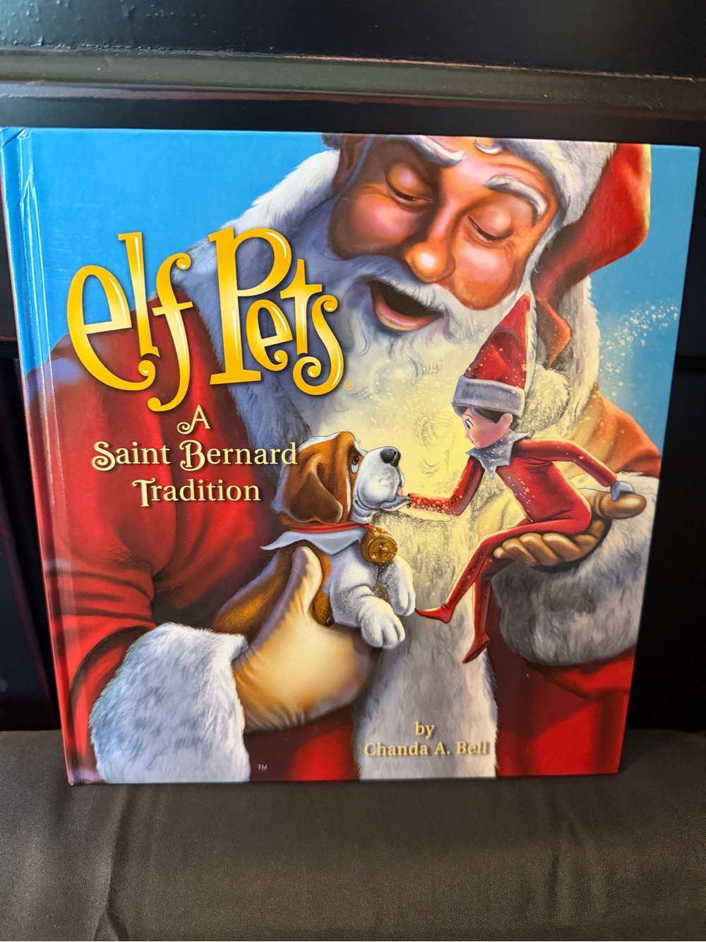Elf Pets A Saint Bernard Tradition Children's Book - EUC